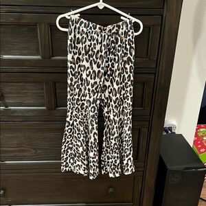 Leopard Print Girls Bell Bottoms